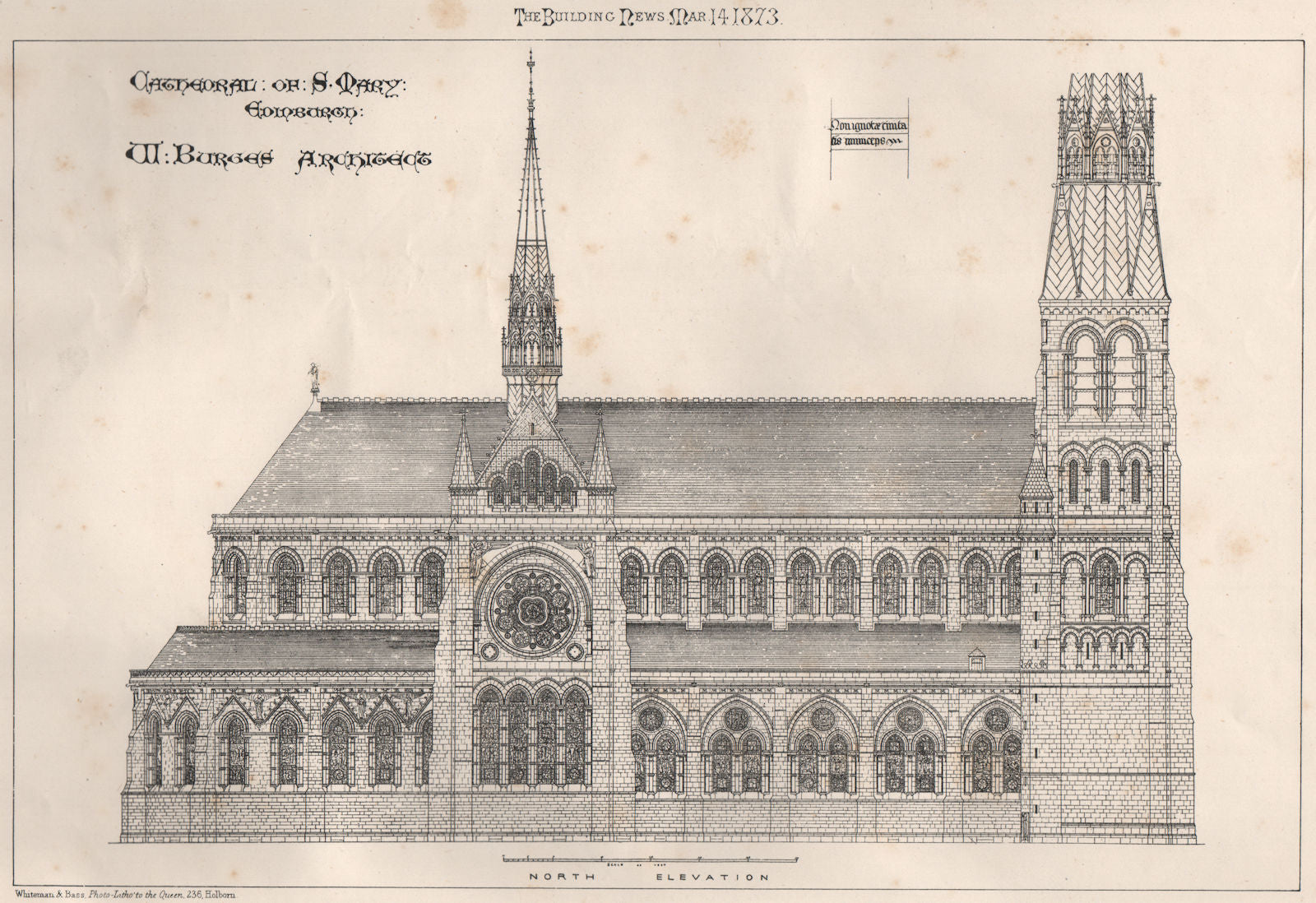 Cathedral of St. Mary, Edinburgh; W. Burges, Architect. Scotland (2) 1873